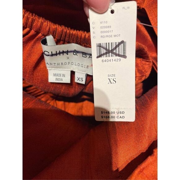 Anthropologie x Sachin & Babi Colorblocked Flouncy Blouse Size XS - Picture 10 of 10